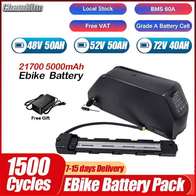Elektrische fiets 36v 48v 52v  - Electric Bicycle Battery 72V 30Ah recensie en prijs