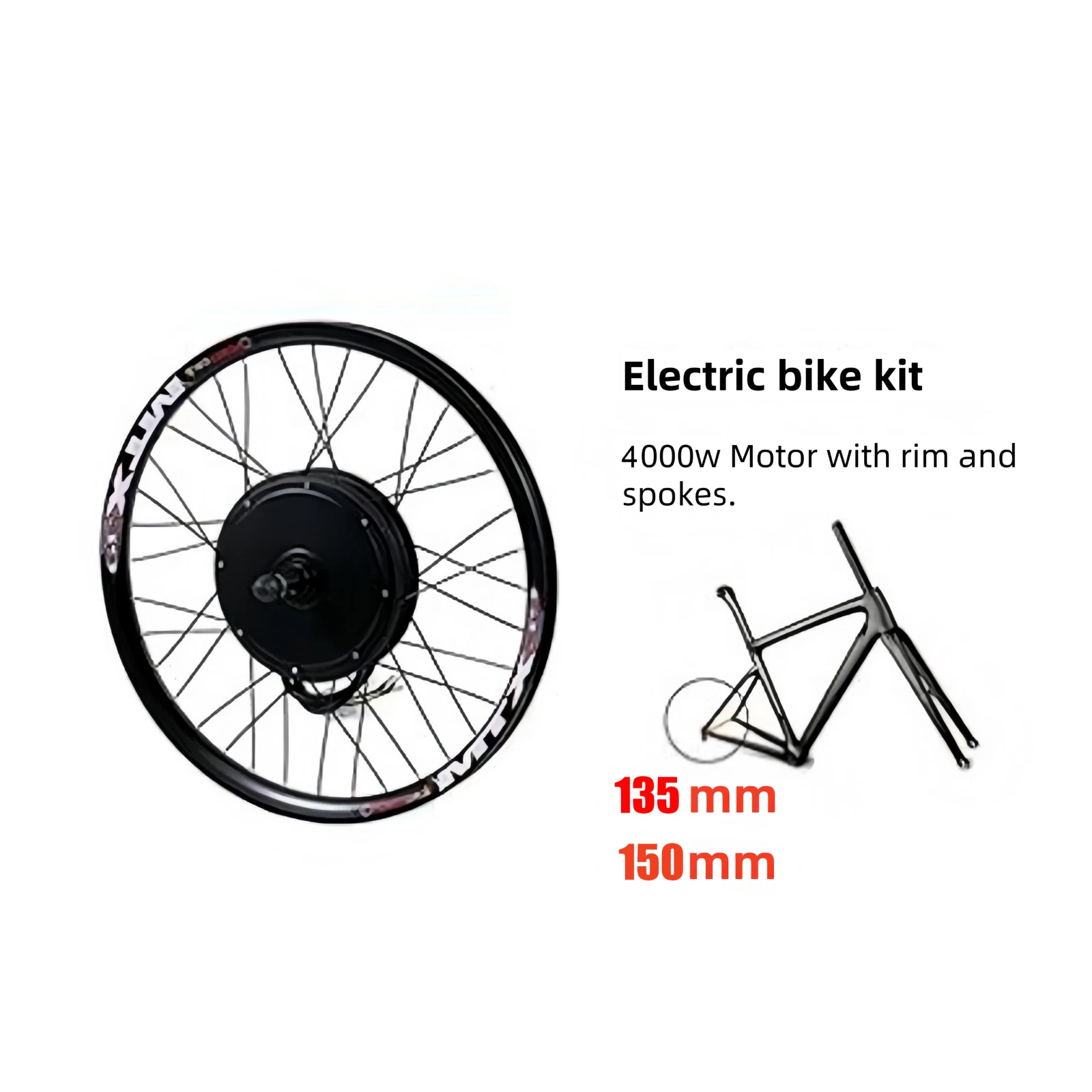 Elektrische fiets achterwiel h - 72V 5000W Hub Motor Kit recensie en prijs