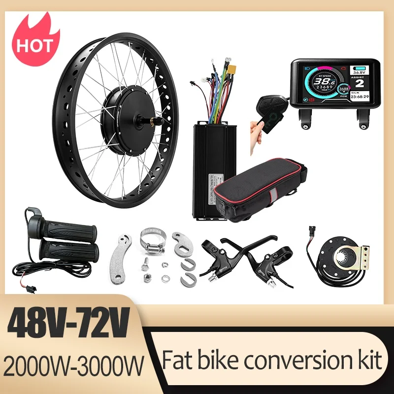 72V 3000W Sneeuwfiets Ombouwse - Ebike Conversion Kit 72V 3000W recensie en prijs